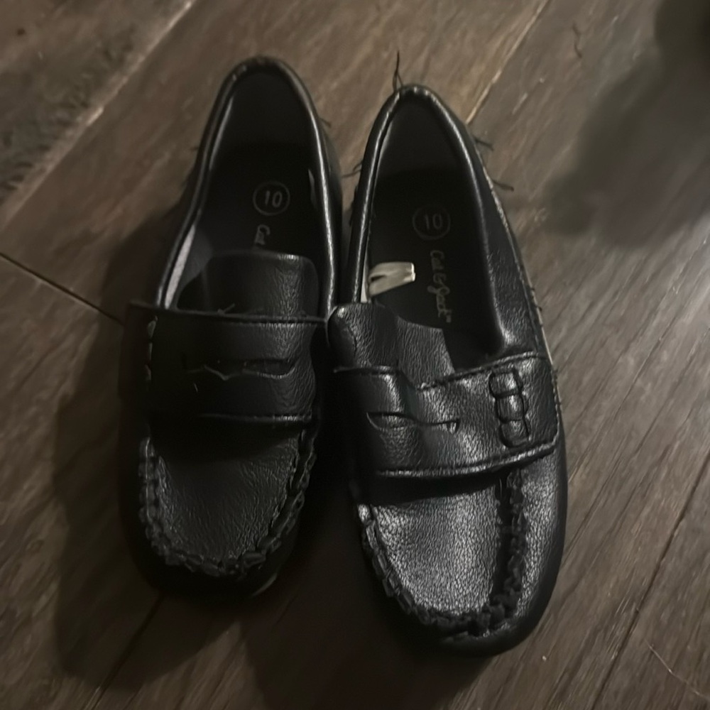 Black loafers